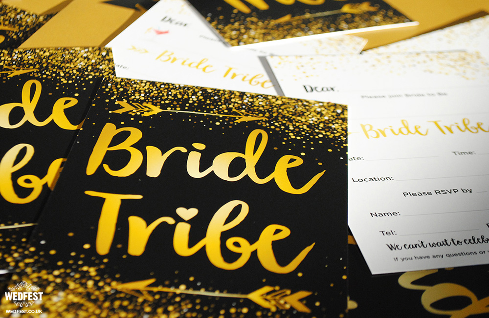 bride tribe bachelorette party invites