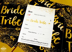 bride tribe hen do invitation