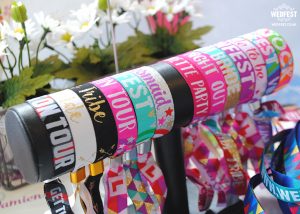 hens party wristbands bride tribe