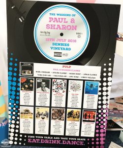 vinyl record wedding table plans