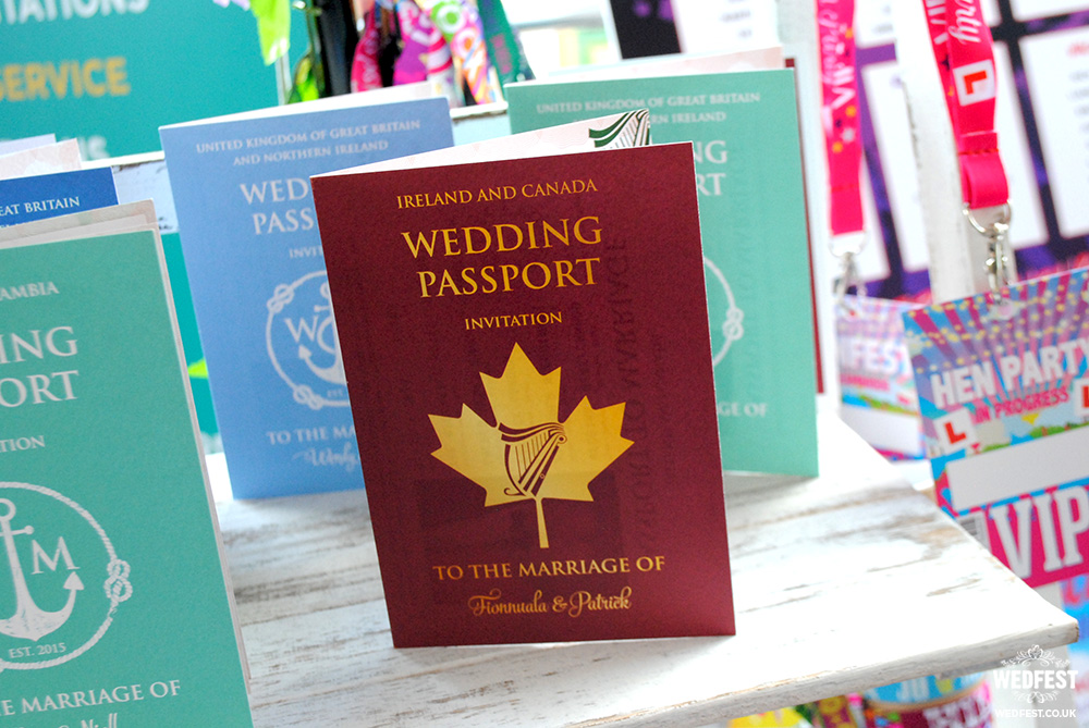 wedding passport wedding invite design