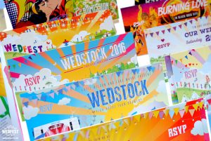 wedstock alternative wedding invitations