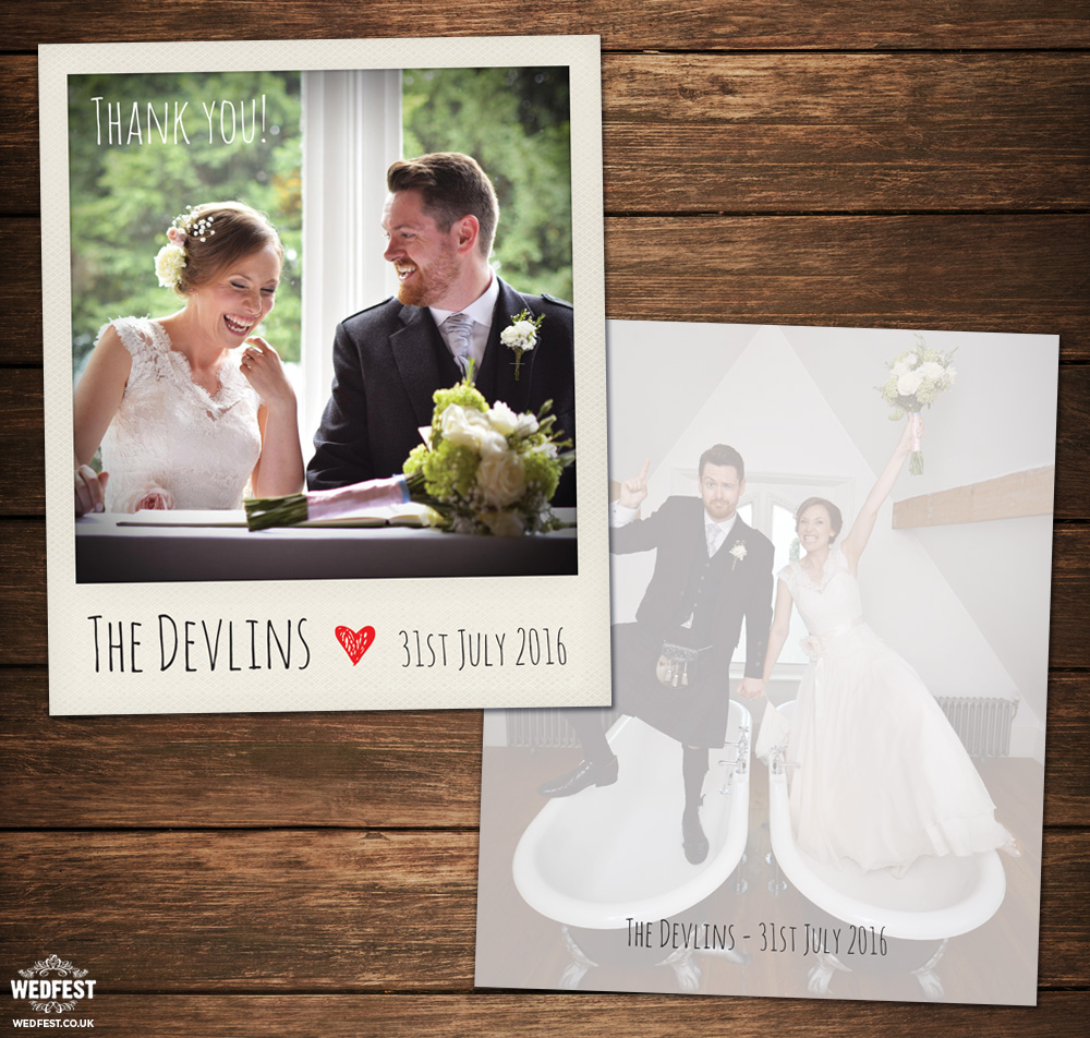 alternative wedding thank you cards