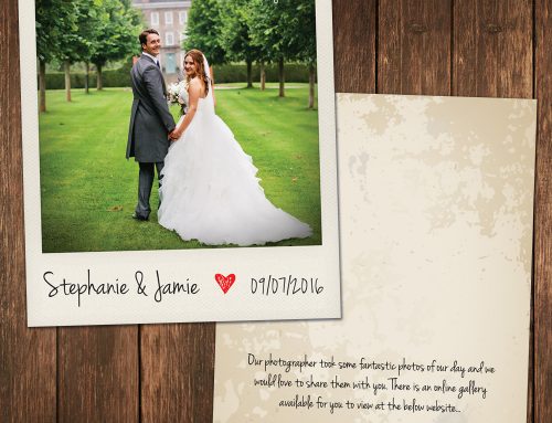 Wedding Polaroid Photo Thank You Cards