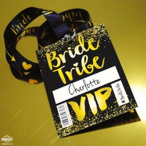 bride tribe vip pass lanyards