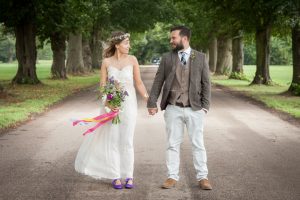 festival bride and groom