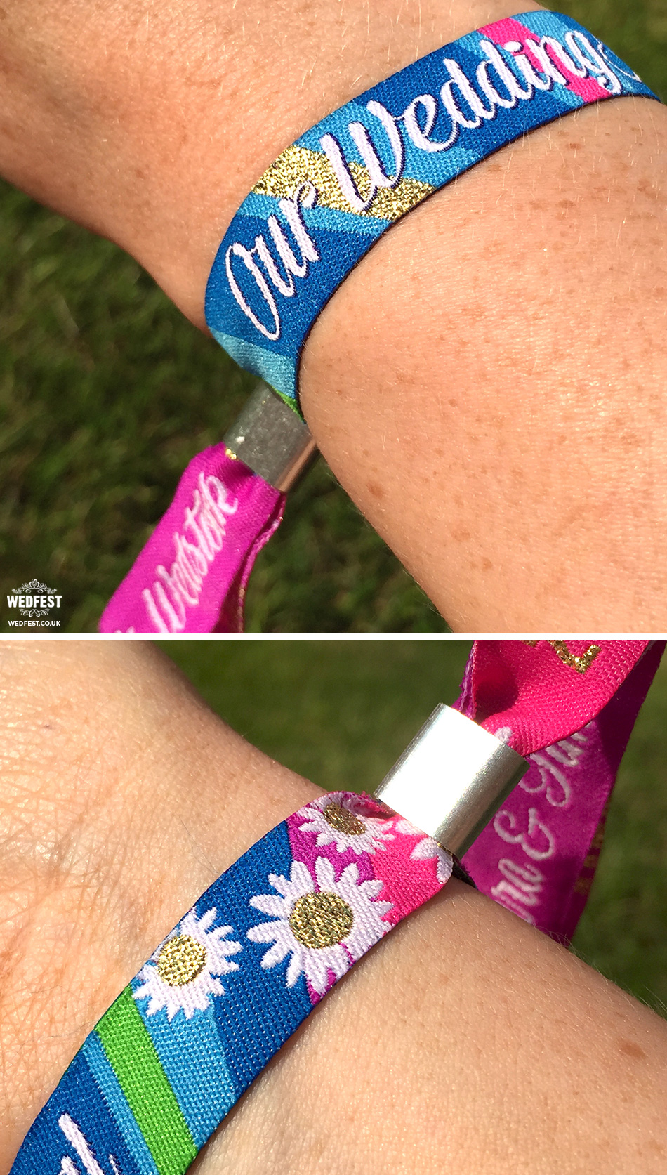 festival wedding wristbands