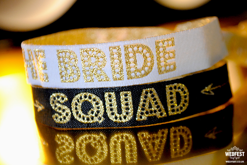 bride squad bachelorette party wristband favours