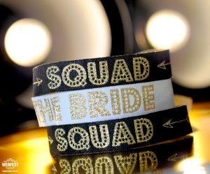 bride squad festival wristbands