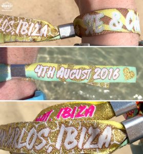 custom ibiza wedding wristbands