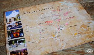 ibiza vintage map wedding invite