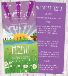 wedfest festival wedding menu