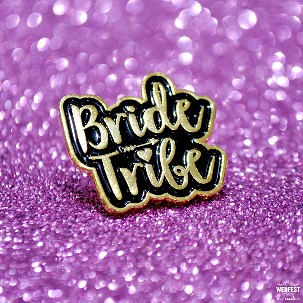 classy hen party badges bride tribe