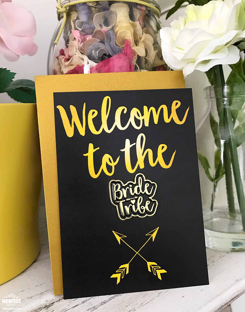 welcome to the bride tribe cards badges