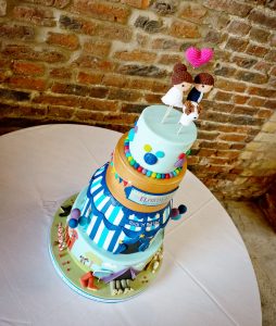 festival wedding cake