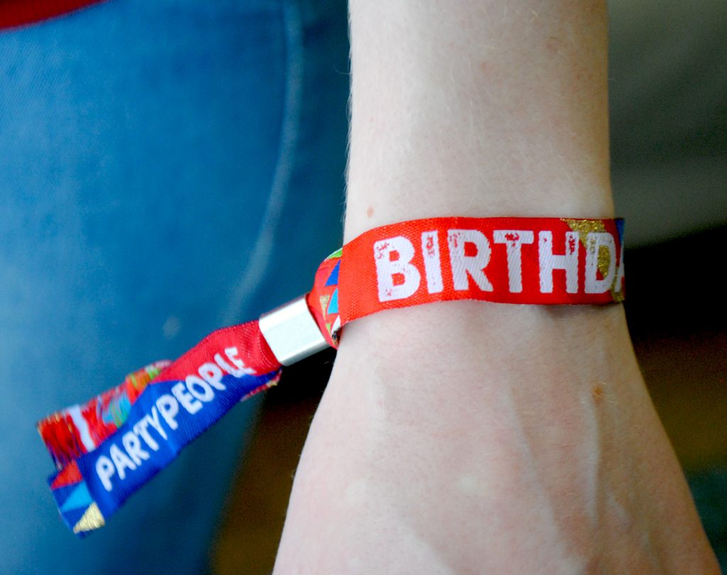 birthdayfest birthday party festival wristbands