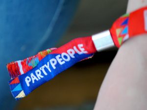 festival birthday party wristbands