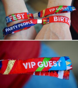 generic festival birthday wristbands