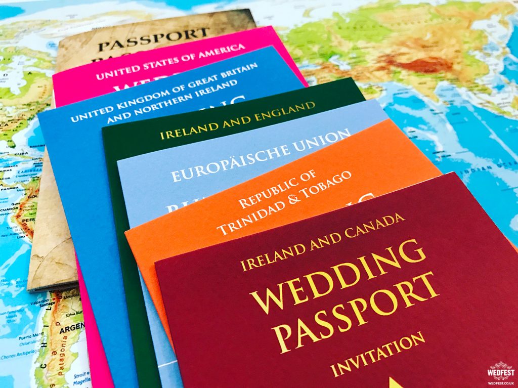 destination wedding passport invitations