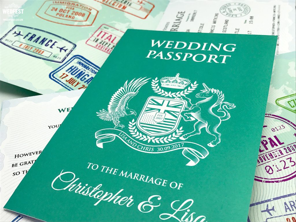 wedding passport booklet