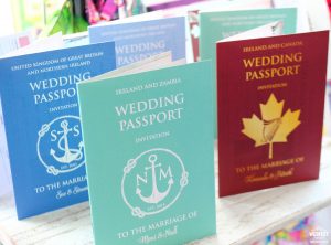 wedding passport invites