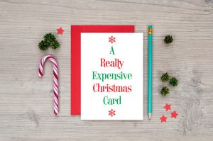 a really expensive christmas card funny xmas cards