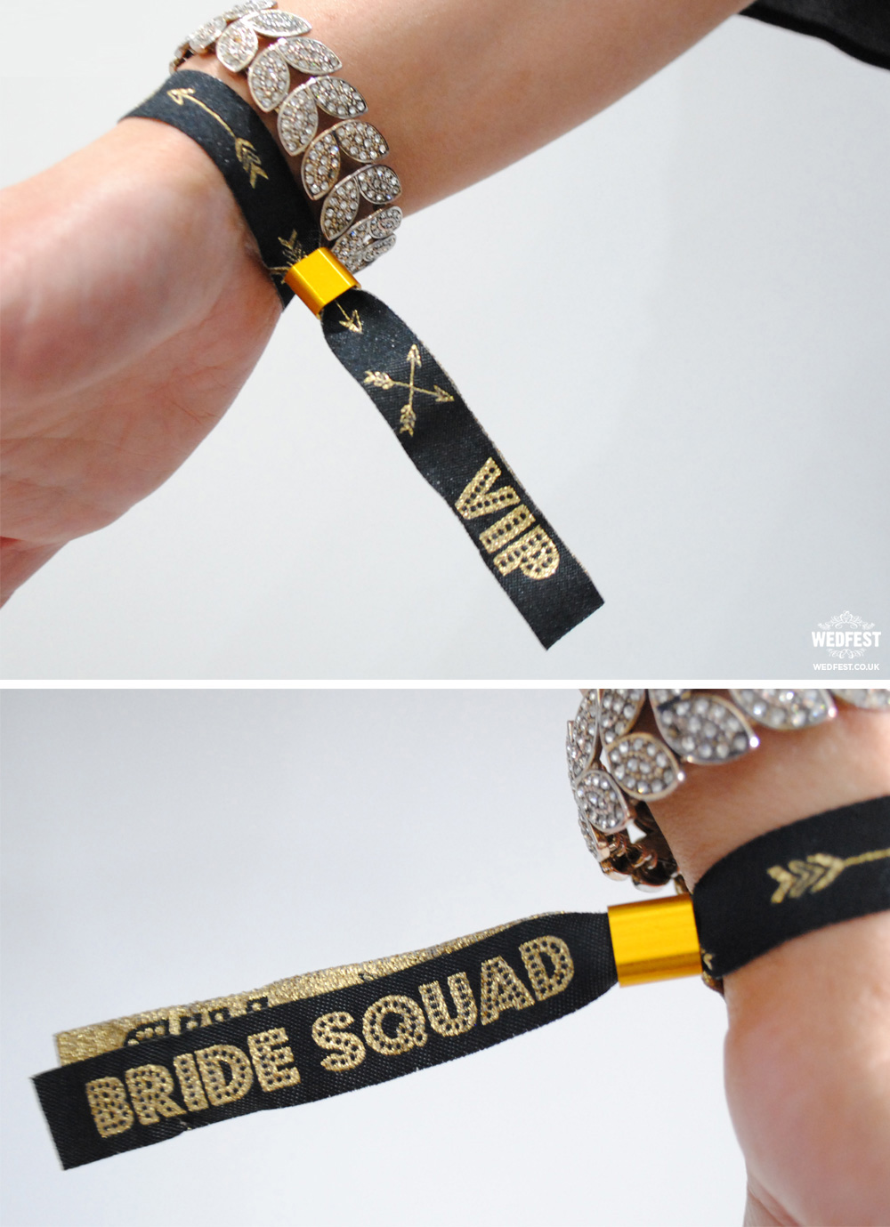 bride squad tribe wristbands