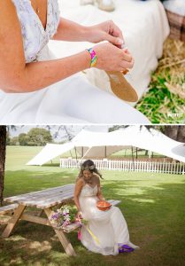 festival brides wedding wristbands