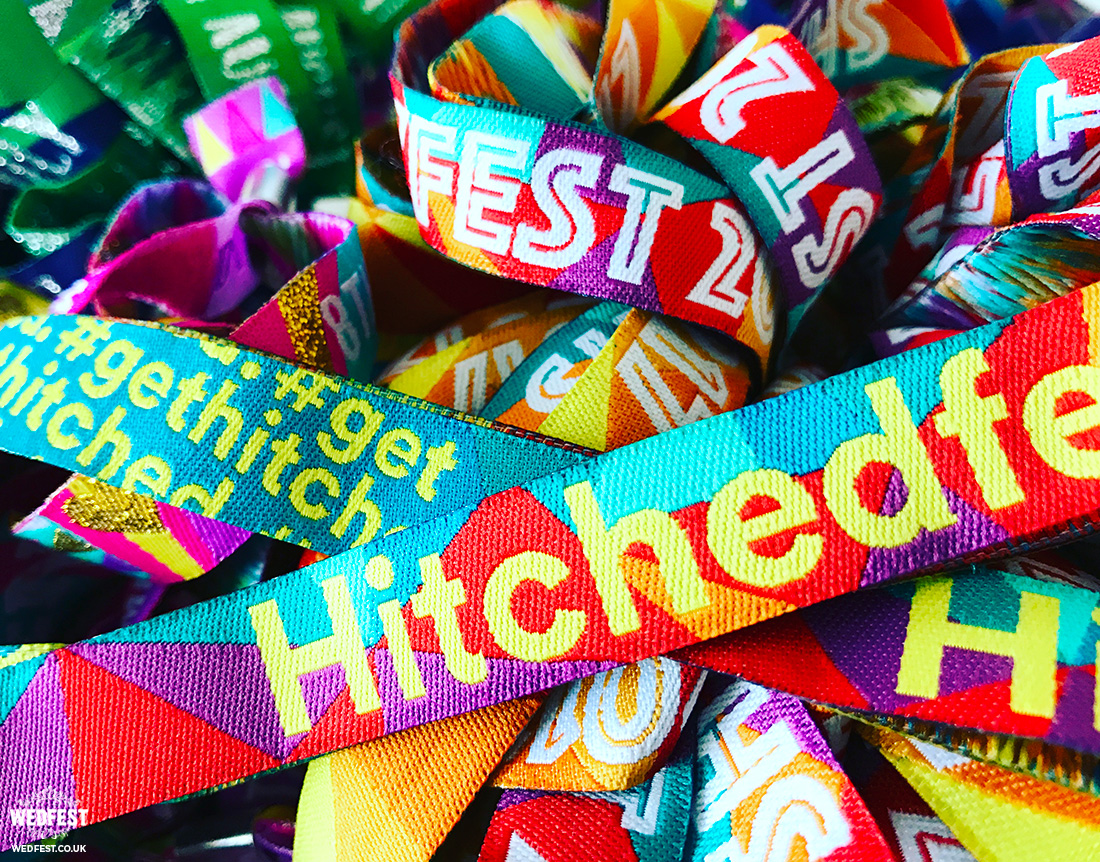 funky festival woven wristbands