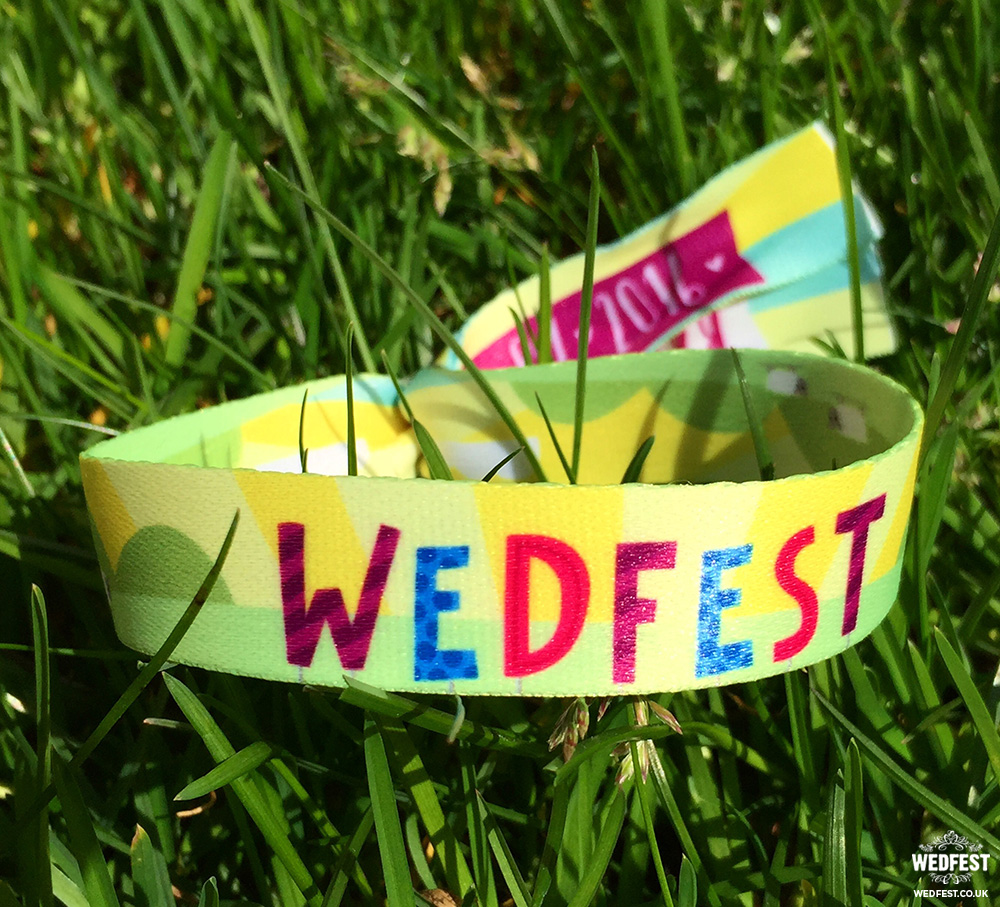 unique wedfest wedding favour wristbands