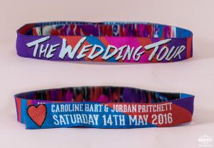 woven fabric wedding festival wristbands