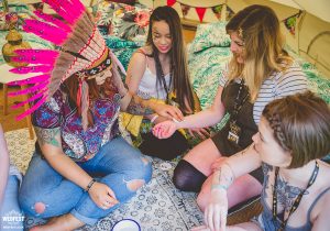 glamping hen party accessories