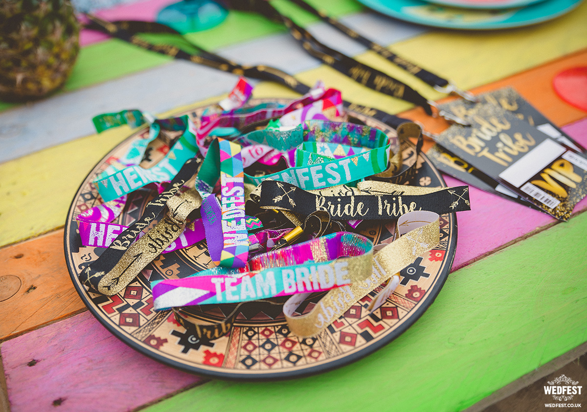 team bride henfest bride tribe hen party wristbands