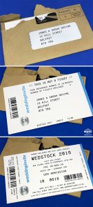 ticketmaster theme concert tickets wedding invitations