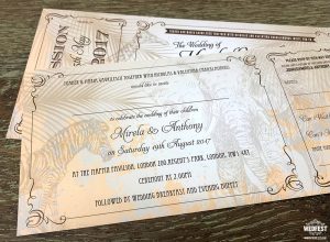 animal themed wedding invitations