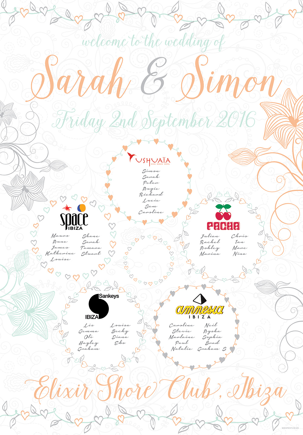 Sunshine Music Festival Seating Chart