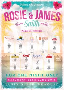 ibiza nightclubs wedding seating table plan