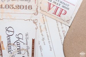 rustic festival wedding invitations