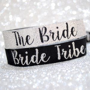 beautiful silver bride tribe hen party accessories