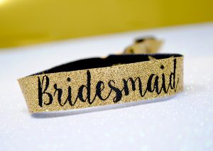 bridesmaid bachelorette hen party wristband favour