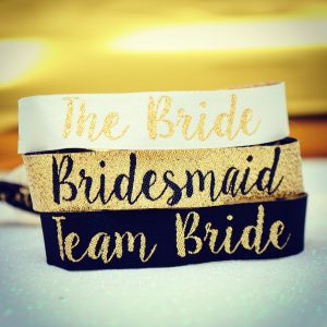 bridesmaids hen party wristbands bride tribe team bride