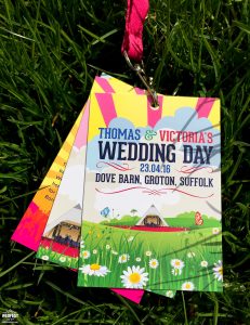 festival wedding invites