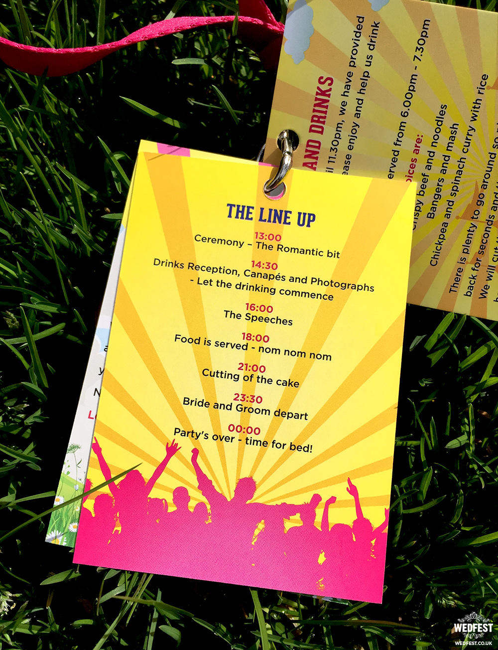 festival wedding programme