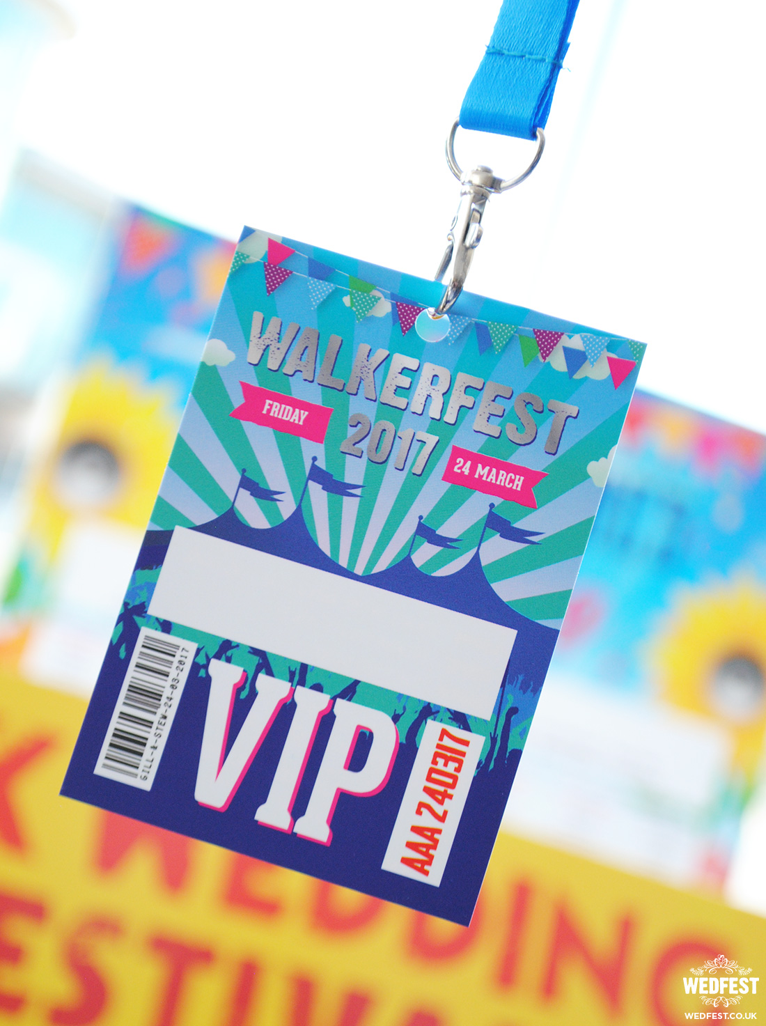 festival wedding vip lanyard