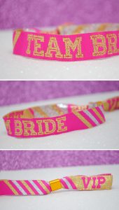 hen party cheerleader team bride wristbands accessories