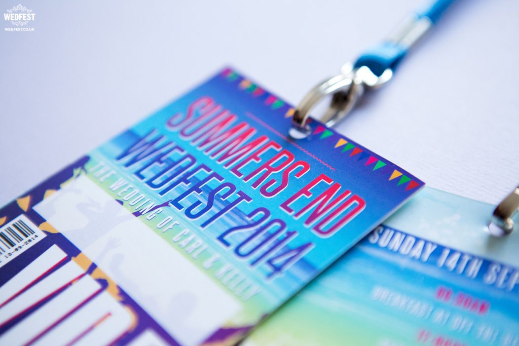 music festival wedding lanyards