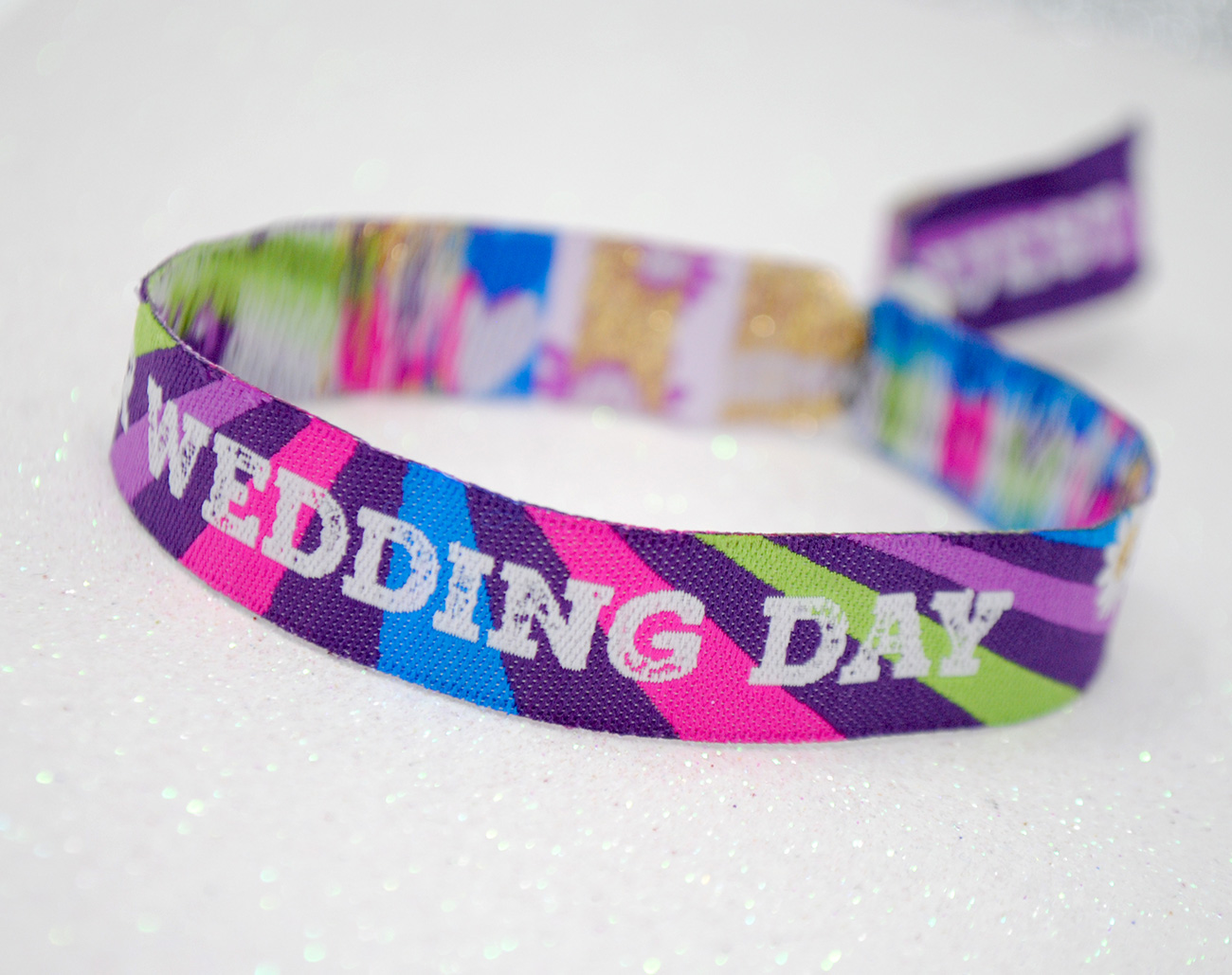 our wedding day wristbands festival weddings