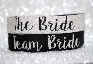 silver team bride hen party wristband classy hen accessories