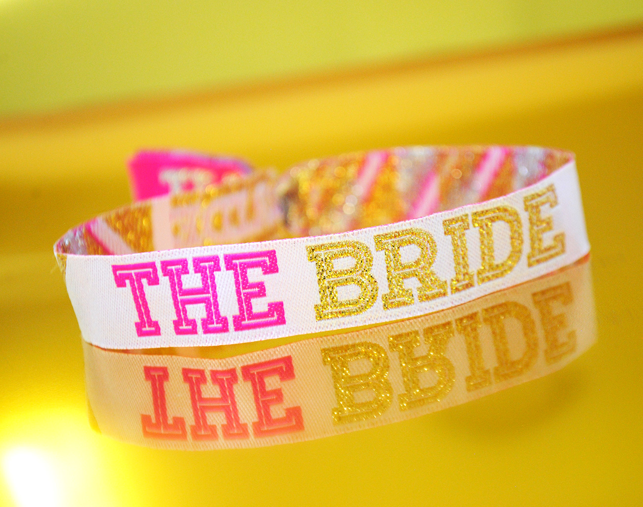 the bride hen party cheerleader wristband bracelet