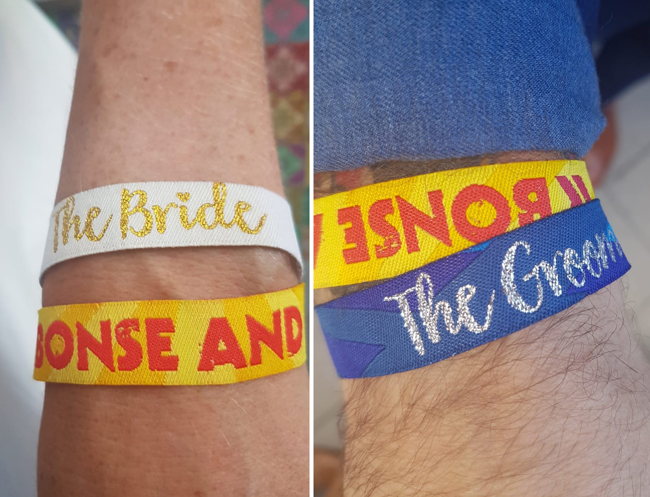 custom wedding festival wristbands